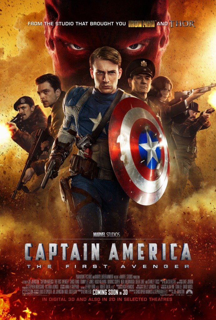 Captain America The First Avenger Movie Poster 2011 Marvel Studios